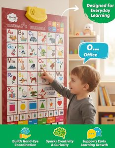 Póster de Sonidos del Alfabeto Personalizado, Tabla de Pared Parlante, Material Educativo Temprano para Niños, Papel, Cartón, Arte Personalizado - Product Image 2