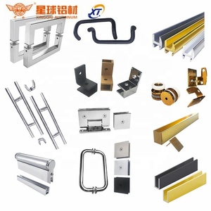 Pince de fixation en aluminium pour verre de <span class=keywords><strong>douche</strong></span> |   Support mural à <span class=keywords><strong>90</strong></span> degrés |   Poignée chromée pour salle de bain - Product Image 6