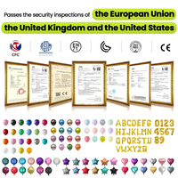Ballon en feuille métallique rouge en forme de cœur de 18 pouces, impression 4 couleurs, écologique, pour la Saint-Valentin, les mariages, les anniversaires, Halloween, Pâques, les remises de diplômes