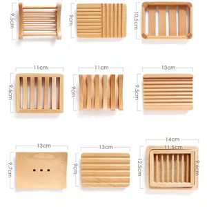 Jabonera <span class=keywords><strong>de</strong></span> Madera Natural Ecológica <span class=keywords><strong>de</strong></span> Diseño Moderno, Bandeja para Jabón <span class=keywords><strong>con</strong></span> Drenaje Automático para Cocina, <span class=keywords><strong>Baño</strong></span>, Bañera y Ducha - Product Image 5