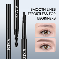 Crayon Gel Sourcils Waterproof Effet Teinté Longue Durée avec Brosse Double Embout – Marque Privée