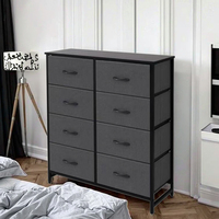 Armoire à tiroirs en fer moderne Armoire à godet en tissu non tissé Armoire pliante multicouche Armoire de rangement transfrontalière en usine