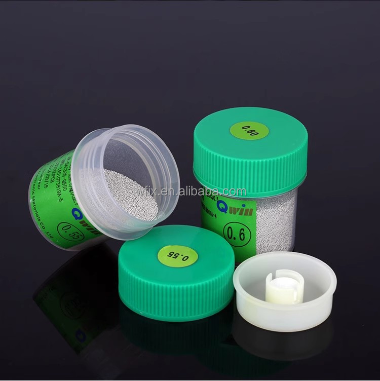 BGA Soldeerballen 25000 Korrels - 0.3/0.4/0.45/0.5mm Voor Mobiele Telefoon En Microchip Reparatie