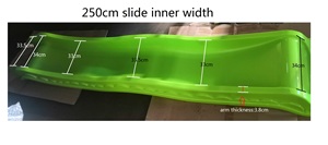 Tobogán infantil de 250cm de largo tobogán para <span class=keywords><strong>guardería</strong></span> infantil, hogar, Parque - Product Image 5