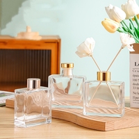 En stock Bouteille diffuseur en verre 2oz 3oz 5oz carrée pour diffuseur à bâtonnets et d'arômes