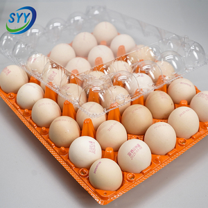 Bandeja <span class=keywords><strong>para</strong></span> Huevos de PET de Colores al por Mayor, Tipo Concha, con Tapa Desmontable, Grado Alimenticio, Antivaho, Antiestática, Apilable, RPET, OEM, Personalizada - Product Image 4