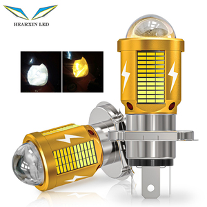 <span class=keywords><strong>H4</strong></span> <span class=keywords><strong>H6</strong></span> 오토바이 헤드라이트 하이 로우 빔 BA20D 4014 3570SMD 전구 Canbus 오류 자동 안개등 모토 오토바이 화이트 앰버 12V - Product Image 1