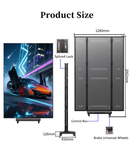Pantalla LED Plegable para Interiores, Pantalla Electrónica a Todo Color, Móvil, para Publicidad Comercial CSTLED-P, Innovadora Pantalla Tríptica - Product Image 2