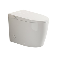 Toilette intelligente monobloc sans réservoir avec bidet intégré et drainage flexible pour salle de bain d'hôtel
