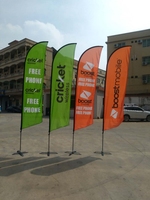 Outportes — drapeau de plage publicitaire personnalisé, 1 m, 3.4m, 4.5m, 5.5m, extérieur, banderole, goutte d'eau et plume