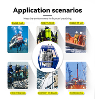 TUDIVING HPA CE kompresor udara elektrik, penyerap udara listrik HPA CE tekanan tinggi 200l 5,5kw 3 tahap untuk menyelam PCP 4500psi