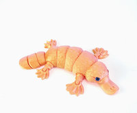 3D-Gedruckte Schnabeltier-Figur aus Seiden-PLA, Bewegliche Tierfigur, Fidget-Spielzeug der Meeres-Serie, Stressabbau-Sensorikmodell, Kundenspezifisches 7-Tage-Muster