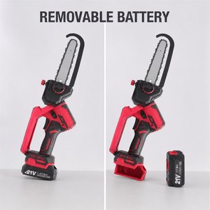Motosierra Inalámbrica de 8 Pulgadas, 18V, 550W, de Grado Industrial, para Bricolaje, con Cubierta Protectora LED, para Cortar Ramas de Madera - Product Image 5