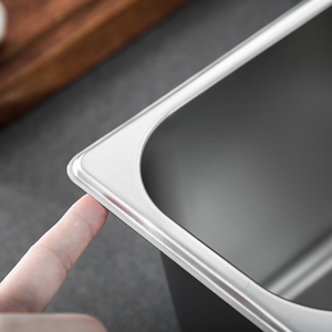 Équipement de restauration de haute qualité, conteneur de stockage des aliments en acier inoxydable 1/3, casseroles gastrom GN Pan avec couvercle - Product Image 3