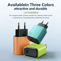 Pengisi Daya Dinding Cepat Mini 25W GaN PD2.0 Colokan EU USB-C Kontrol Suhu Cerdas Perlindungan Multi-Aman untuk iPhone Samsung