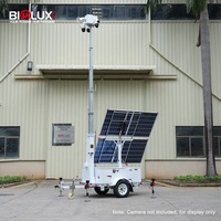 BIGLUX HiSOLO Tour de surveillance mobile solaire sur remorque pour systèmes de surveillance multi-applications à déploiement rapide et sécurisé