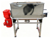 Mélangeur à ruban horizontal 50L pour poudres sèches, équipement de mélange en acier SUS316L, applications alimentaires, chimiques, peintures, moteur DC