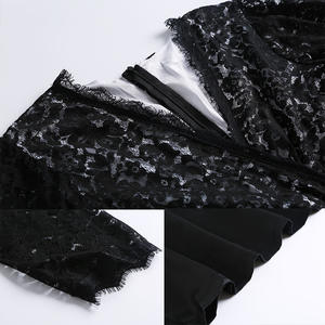 Venta caliente Tallas grandes Ropa <span class=keywords><strong>de</strong></span> mujer Estilo Costura <span class=keywords><strong>de</strong></span> encaje Manga tres cuartos Ropa <span class=keywords><strong>de</strong></span> noche Vestido largo 6016 - Product Image 5