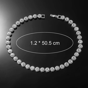 Colar Moderno 2025: Nova Joia de Moda Hip Hop com Elo Quadrado de Açúcar Cristal para Homens e Mulheres, Pérola e Liga de Zinco, Estiloso para Dança de Rua - Product Image 6