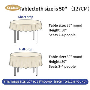 YACHEN 40/48/60inch Round Gold Sequin Fabric Tablecloth Wedding <strong>Decorations</strong> <strong>Table</strong> <strong>Cloth</strong> Cover For Party Banquet <strong>Table</strong> - Product Image 3