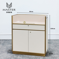 Boutique de luxe Boutique Design Présentoir de magasin Rangement de bijoux Vitrine Bureau de réception multifonctionnel avec vitrine