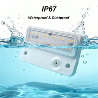 Luz LED impermeable de 123 mm y 12 V para toldo, porche, caravana, autocaravana, camping, exteriores, barco, yates, iluminación exterior.