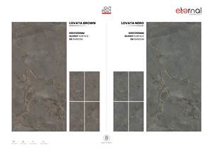 Carreaux de porcelaine brillants sans fin 600x1200 Premium Grand format 24x48 Carreaux de sol et de mur polis Collection d'exportation durable et élégante - Product Image 2