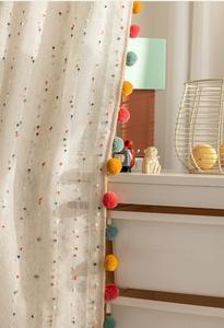 Estate Anne Vintage cotone e lino fagiolo arcobaleno tenda per <span class=keywords><strong>bambini</strong></span> camera da letto soggiorno tenda dello schermo della finestra - Product Image 3