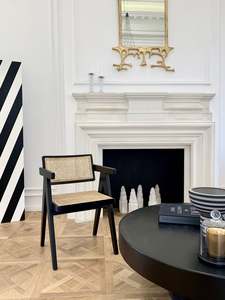 Sedia da Pranzo in Legno Massello Stile Americano, Design Moderno, Produzione K/D, Vendita all'Ingrosso per Ristoranti e Sale da Pranzo - Product Image 5