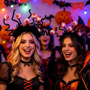 Serre-tête Halloween avec yeux effrayants, parfait pour les fêtes costumées féminines, les décorations de maison hantée et les soirées. - Product Image 4