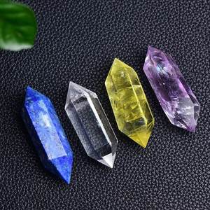 Đôi chấm dứt pha lê sụt giảm đá bức tượng bức tượng Tay Chạm Khắc Đá Quý Cây Đũa phép chakra tinh thần Reiki chữa bệnh tinh thể tự nhiên đá - Product Image 4