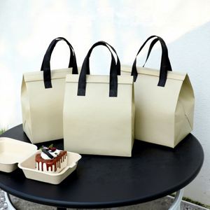 Cake Takeaway Special Non-Woven Insulated Cooler Bag with Zipper Closure Portable Foldable Design Custom Logo - Product Image 3