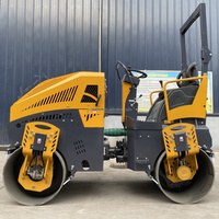 Rouleau vibratoire mini de 550 kg à 10 tonnes, rouleau compresseur à double tambour, mini-rouleau compresseur de route, compacteur routier avec certification CE
