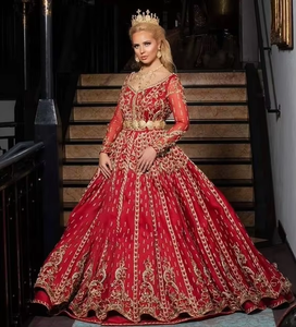 Hermosa y elegante Lehenga Choli de acetato con bordado Zardozi pesado hasta el suelo para fiesta y boda por ATIYA LIBAS - Product Image 6