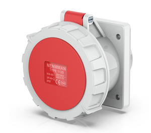 Prise Interlock 5 Broches 400V 63A Industrielle en Plastique avec Interrupteur IP67 CEE/IEC Montée TYP-1128 - Product Image 1