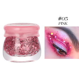 Gel pailleté épais cosmétique, 6 couleurs assorties, pour visage, corps et cheveux, paillettes mélangées, approvisionnement mixte, prix bas, vente en gros Chine - Product Image 6