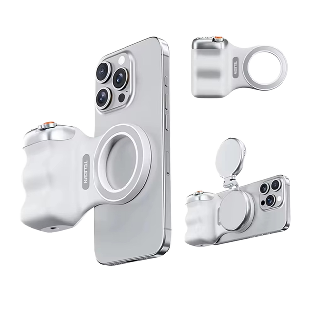 TELESIN Hot Sale Upgraded Plastic Magnetic Portable Phone Camera Grip with Wireless Shutter Remote Control for Action Camera