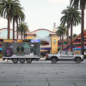 Parque Temático de Realidad Virtual Móvil Todo en Uno, Camión de Juegos de Arcade, Máquina de Juegos de Realidad Virtual 9D, Simuladores de Realidad Aumentada, Juegos de Carreras de Autos, Silla Huevo - Product Image 2