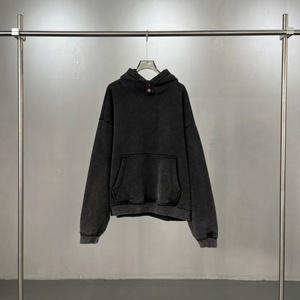 เสื้อฮู้ดดี้โอเวอร์ไซส์ยูนิเซ็กซ์ผ้าฝ้ายหนานุ่ม 100% สำหรับฤดูหนาว น้ำหนัก 500 GSM  พร้อมโลโก้ปั๊มนูนแบบกำหนดเอง สไตล์สตรีทแวร์ - Product Image 2