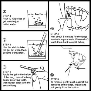 Kit de Maquillaje para Cosplay Golden Phoenix con Colmillos de <span class=keywords><strong>Vampiro</strong></span> para Halloween, <span class=keywords><strong>Pintura</strong></span> Facial y Corporal No Tóxica y Lápiz Labial - Product Image 4