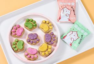 Galletas deliciosas de pollo y salmón de alta proteína, aperitivos para mascotas, pasteles nutricionales, varios sabores, galletas de garra de gato liofilizadas para mascotas - Product Image 2