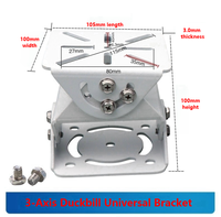 Support de caméra de surveillance semi-fixe à 3 axes en aluminium personnalisé, accessoires de surveillance, support de caméra de sécurité, support de montage de caméra CCTV