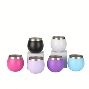 8OZ Eco-Friendly Gift Cup Argentine Yerba Mate Gourd Tea Cup Double Wall Stainless Steel Vacuum with <b>Straw</b> Bombollia Spoon - Product Image 1