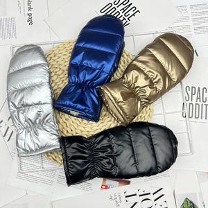 Nouveaux gants matelassés en duvet pour femme, pour le ski et les <span class=keywords><strong>sports</strong></span> d'hiver, en coton, chauds, longueur opéra - Product Image 3