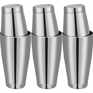 Juego de Coctelería de 11 Piezas de Acero Inoxidable Ecológico, Coctelera Boston de 800 ml y 600 ml, Color Oro Rosa, Kit de Barman para el Hogar, Bar o Hotel - Product Image 2