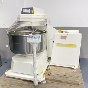 Mélangeur à spirale professionnel 100kg 125kg à cuve basculante pour boulangerie industrielle, machine à pétrir le pain, la baguette et la pâte de blé - Product Image 1