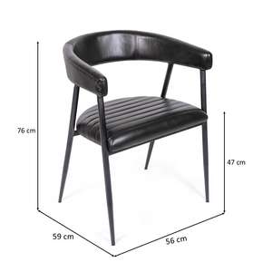 เก้าอี้รับประทานอาหารอเนกประสงค์พร้อมพนักพิงตามหลักสรีรศาสตร์ เบาะนั่งสบายและโครงสร้างแข็งแรง ออกแบบมาเพื่อเพิ่มความสวยงามให้กับห้องรับประทานอาหารทุกประเภท - Product Image 6