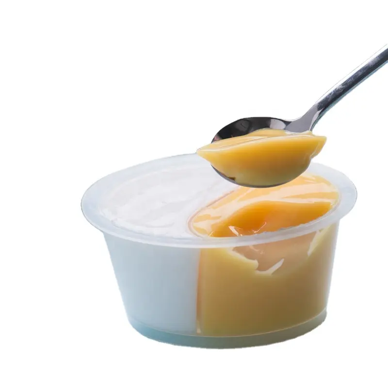 Copos saudáveis de 80g x 6 xícaras, baixo calorias, doce, gelatina, pudim com ovo, sabor de leite e sabor mango duriano com preço de fábrica