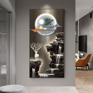<span class=keywords><strong>2025</strong></span> Hiện Đại Cảnh Quan Hươu Động Vật Pha Lê Sứ Tường Nghệ Thuật In Ấn Mới Trang Trí Nội Thất Vải Cơ Sở Cho Phòng Khách Phong Cảnh - Product Image 4