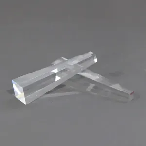 Custom Crystal Quartz Glass K9L Light Guide Rod Prism For Photography